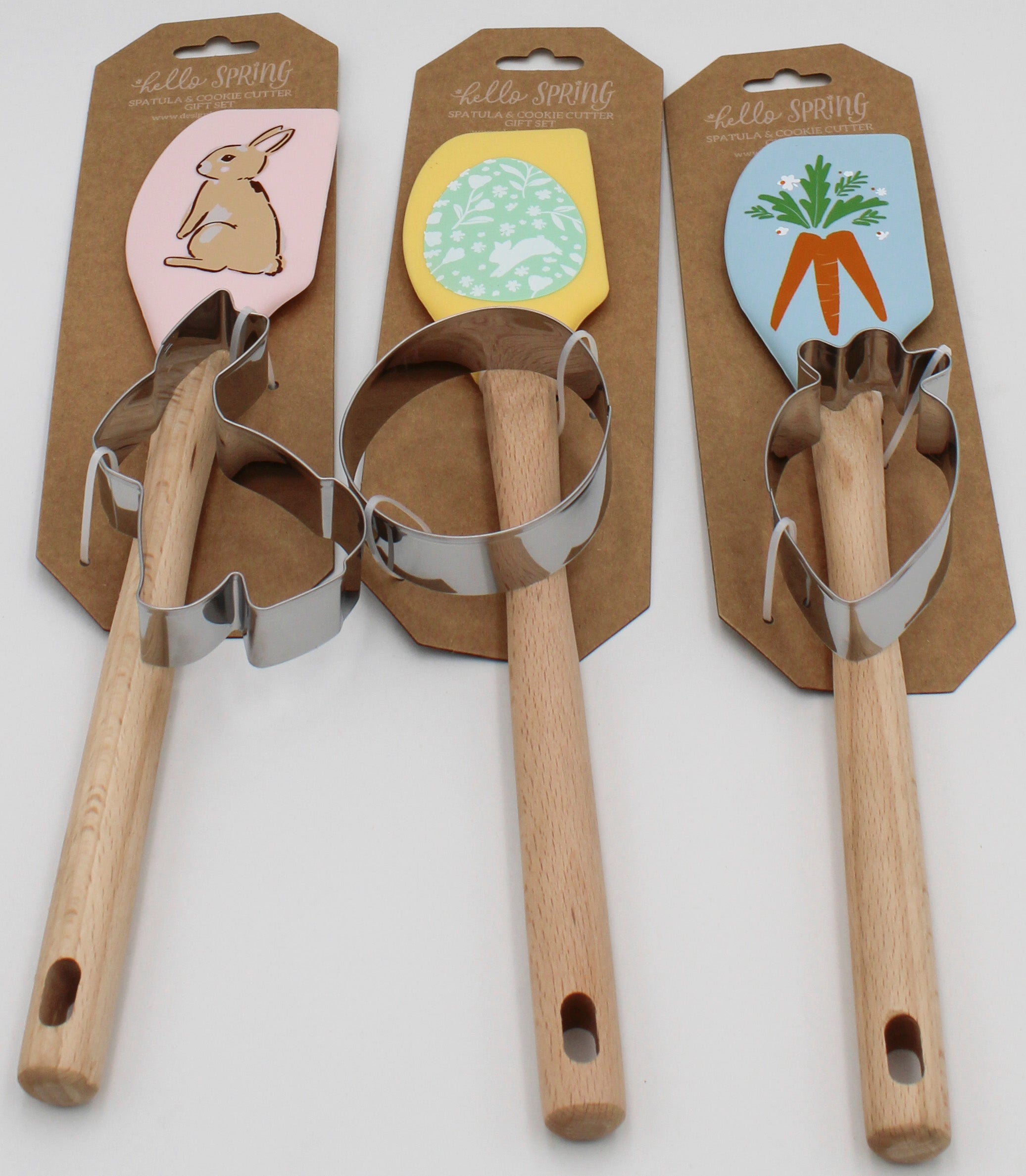 2PC SET SPATULA AND COOKIE CUTTER - HOP INTO SPRING