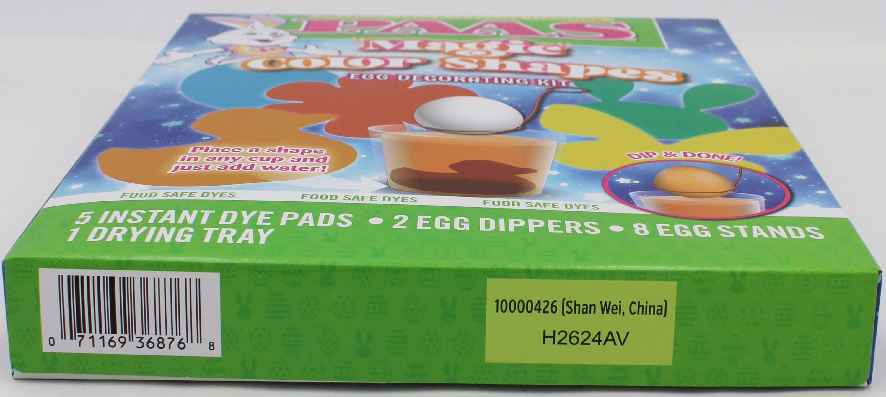 PAAS MAGIC COLOR SHAPES EGG DECORATING KIT SHELF TRAY