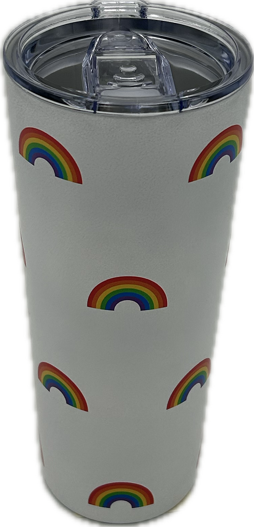 RAINBOW DRINK TUMBLER 22oz