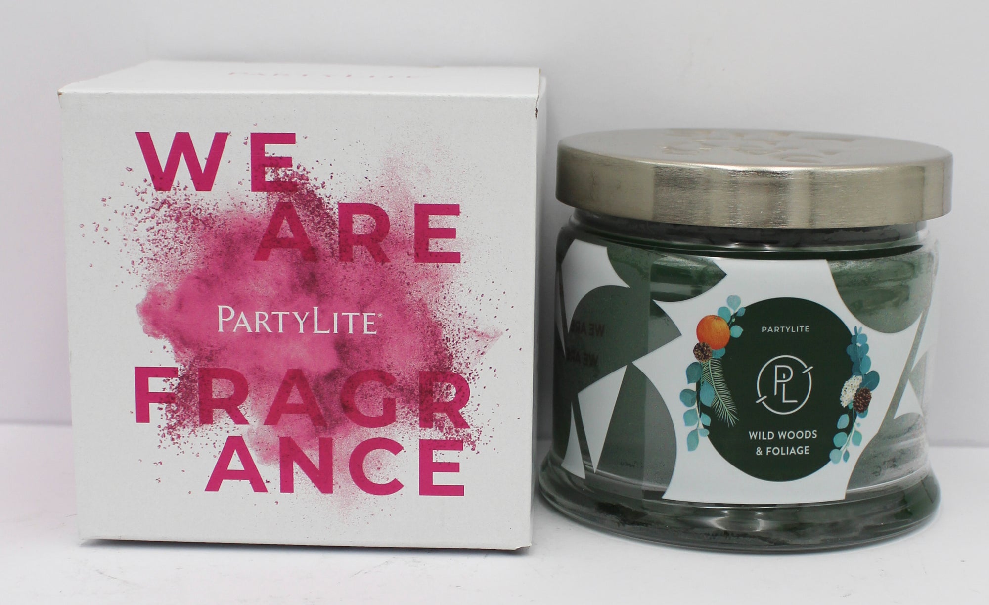 PARTYLITE WILD WOODS & FOLIAGE 3-WICK JAR CANDLE 13.2oz