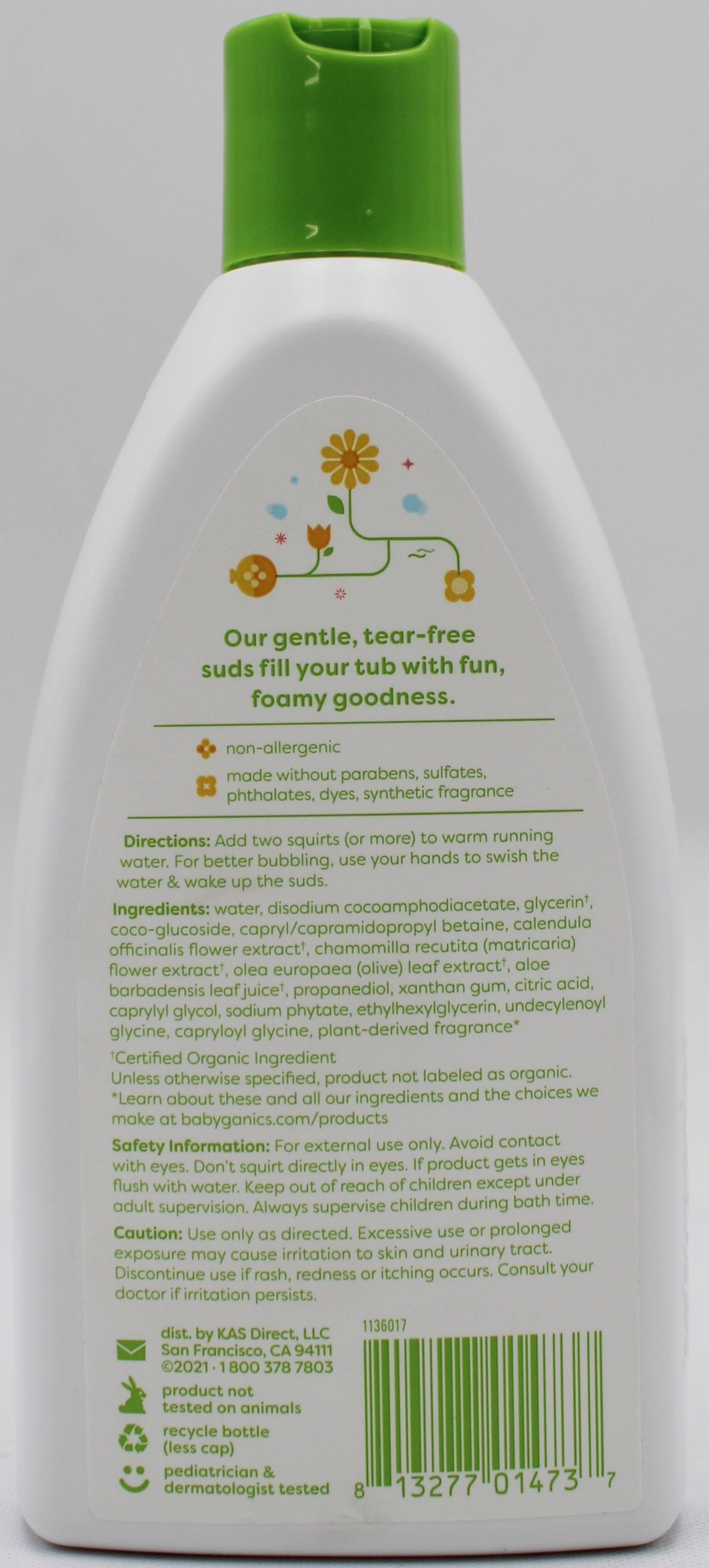 BABYGANICS BUBBLE BATH CHAMOMILE VERBENA 9oz US