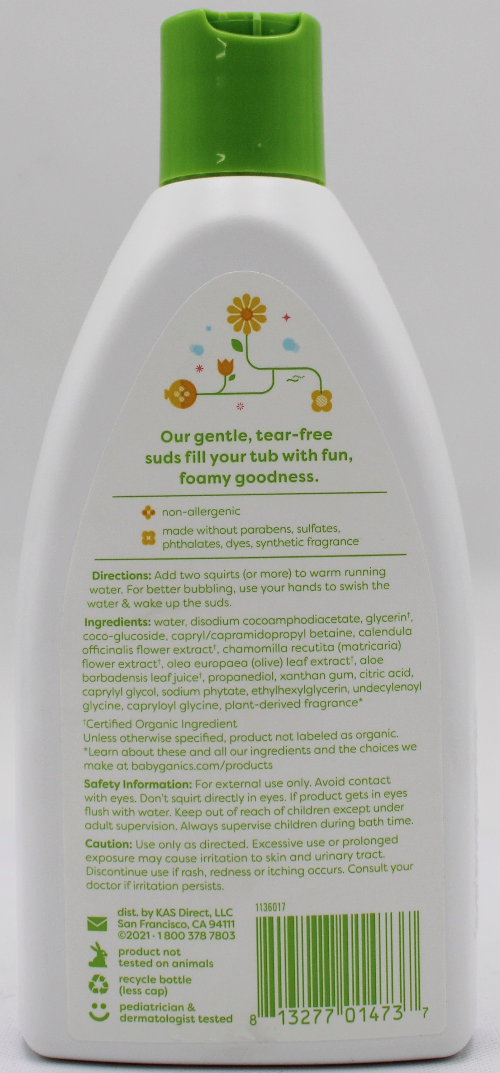 BABYGANICS BUBBLE BATH CHAMOMILE VERBENA 9oz US