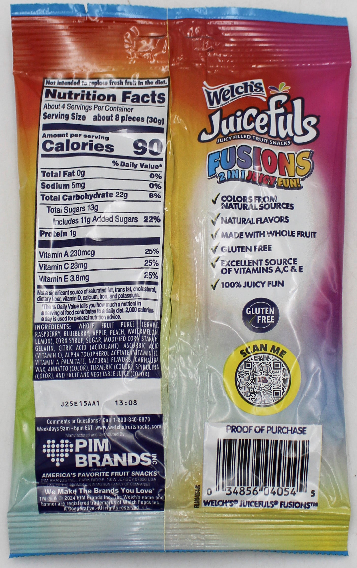WELCH'S  JUICEFULS FUSIONS   4 Oz BB 5/15/26