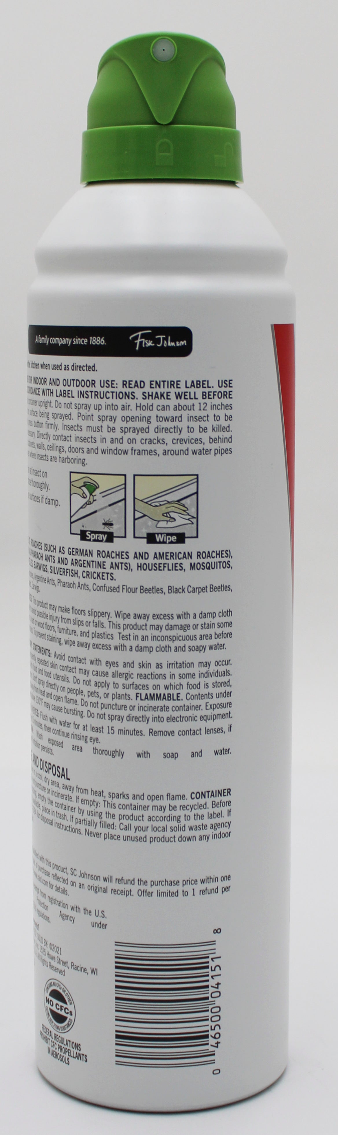 RAID ESSENTIALS AEROSOL ANT, SPIDER & ROACH ROSEMARY MINT 10oz US