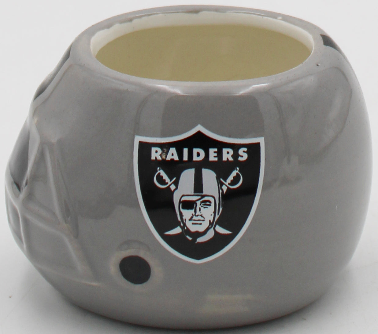 OFFICIALLY LICENCED LAS VEGAS RAIDERS SMALL CERAMIC HELMET