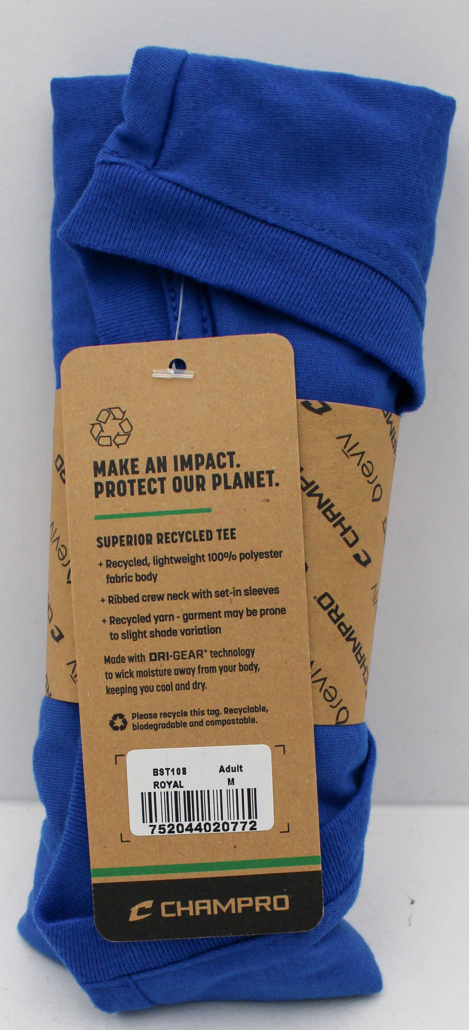 T-SHIRT - ADULT -ROYAL BLUE- M