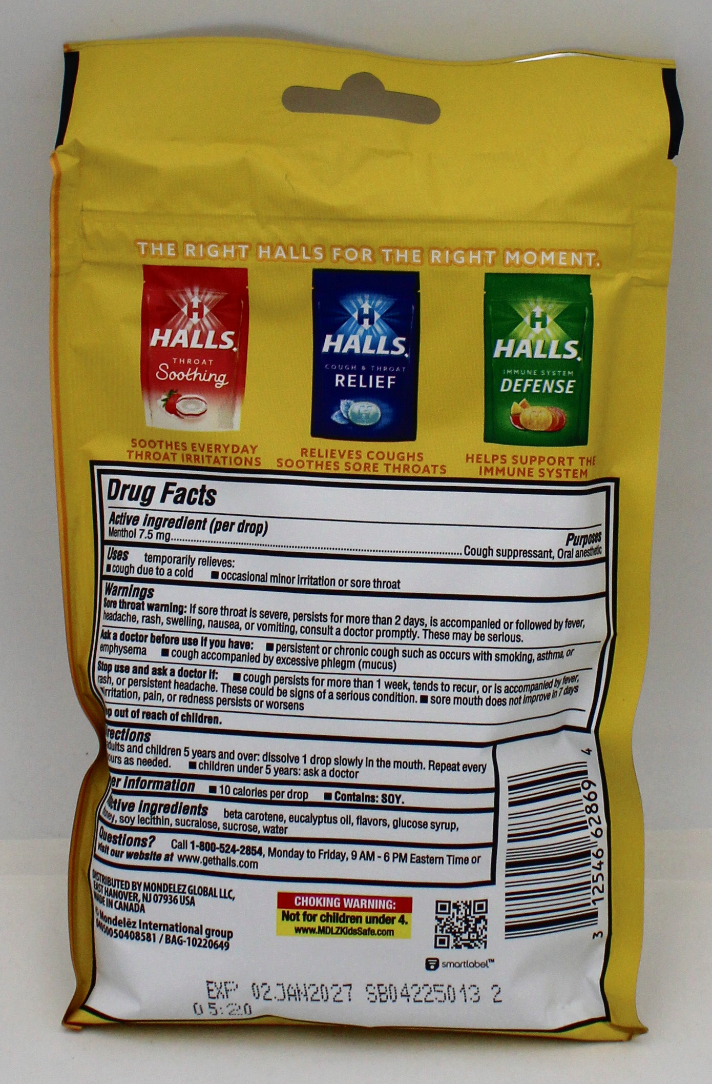 HALLS HONEY LEMON 30 PC BB 1/2/27