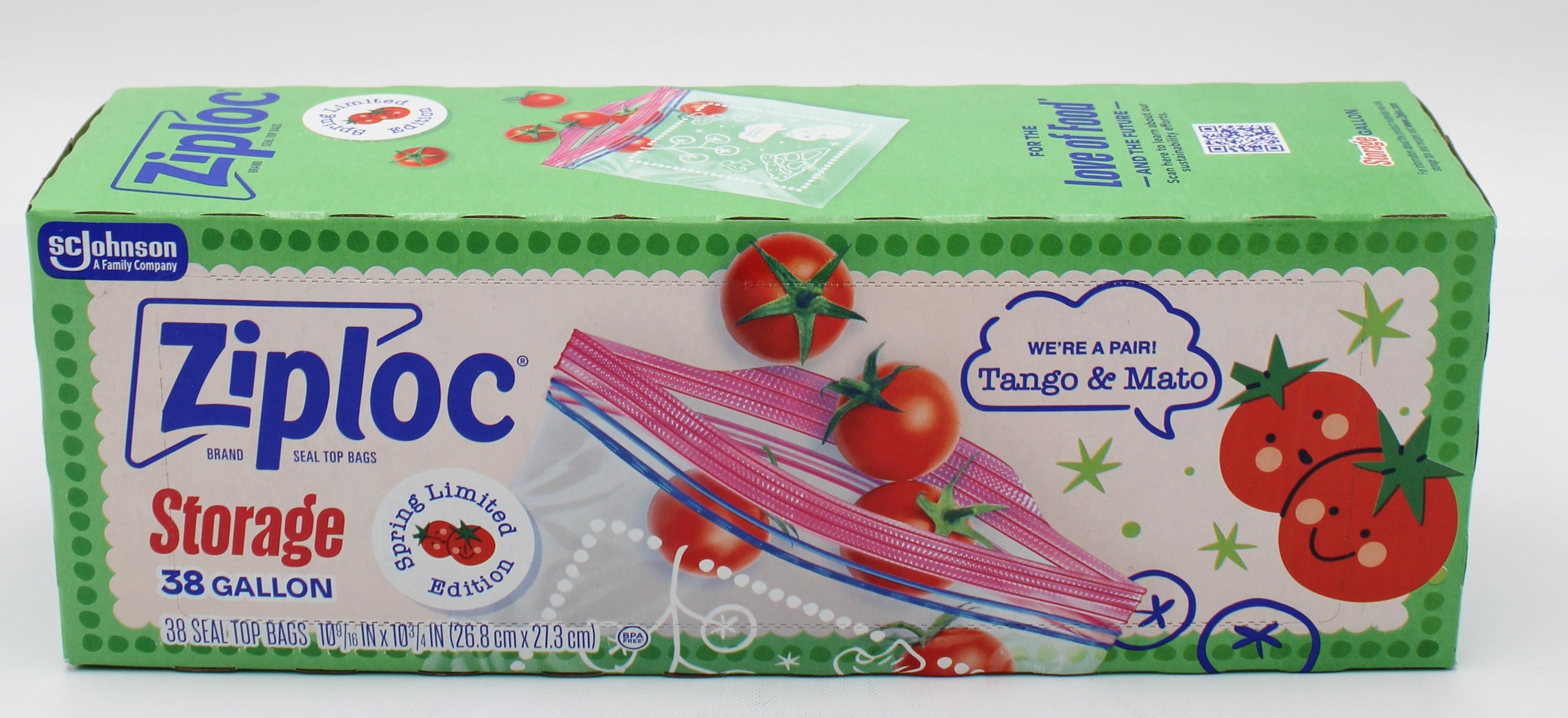SP ZIPLOC BAGS STORAGE 38ct GALLON