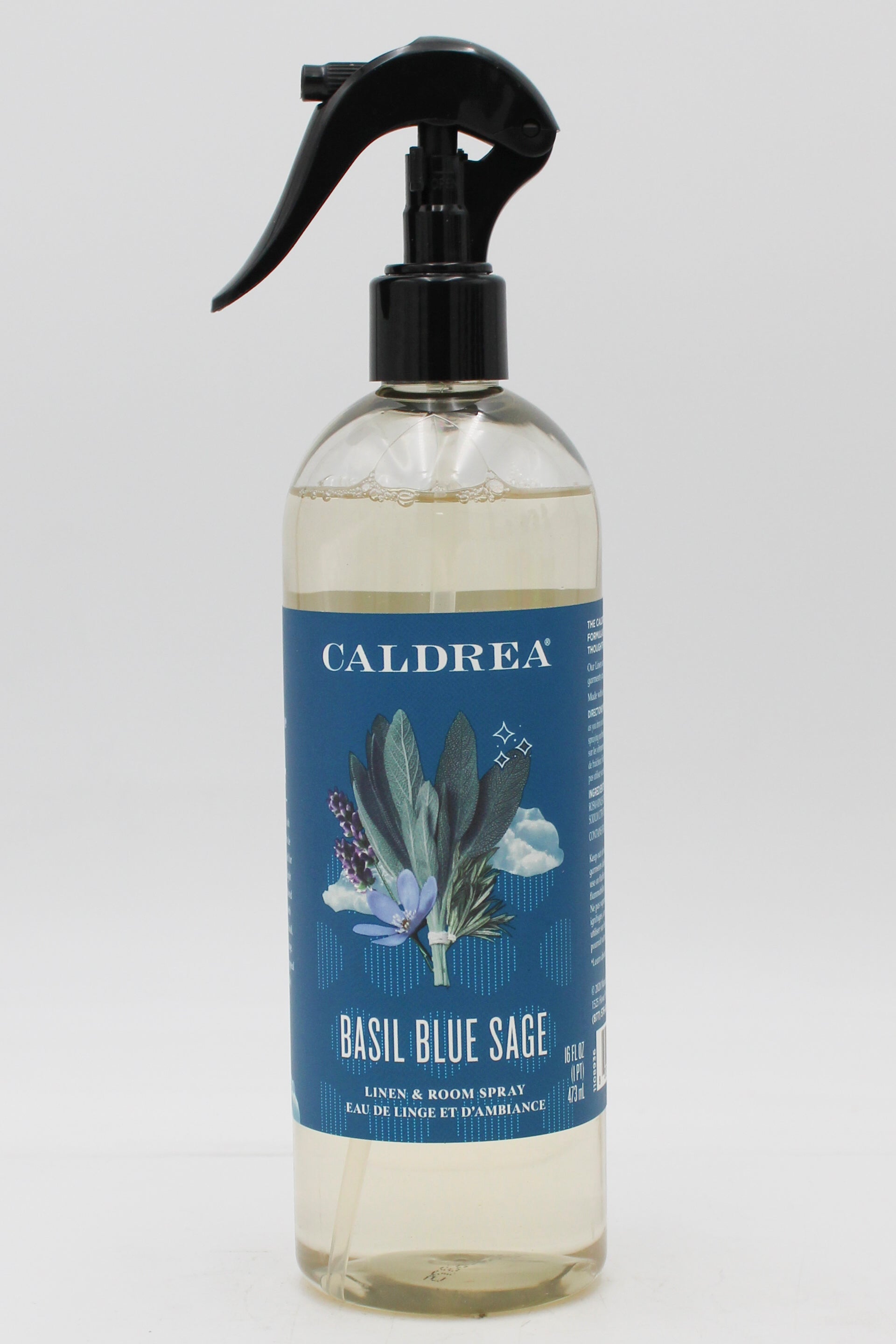 CALDREA LINEN & ROOM SPRAY BASIL BLUE SAGE 16oz