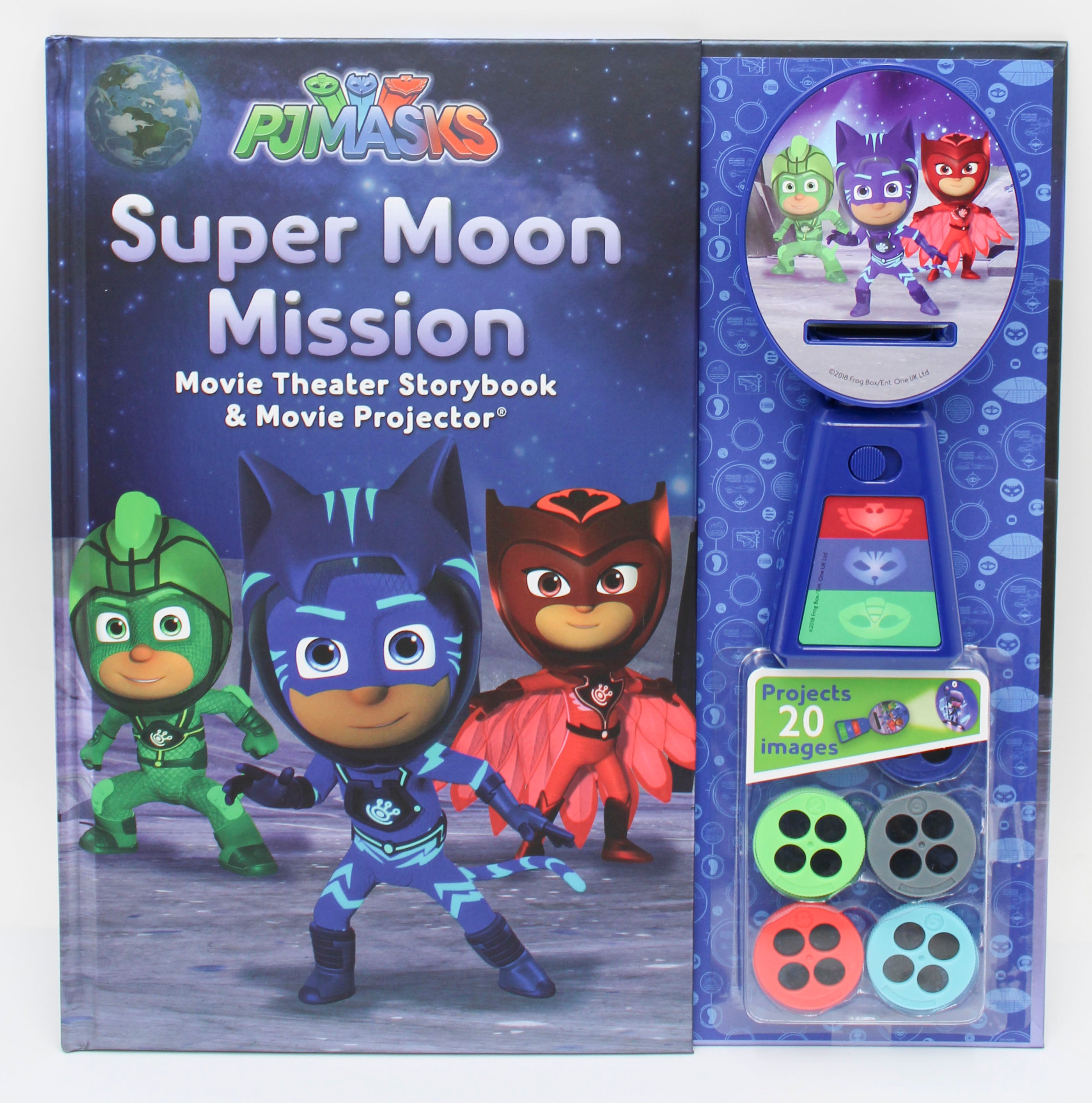 PJ Masks Hardcover Storybook & Projector Pajama Party 32pg