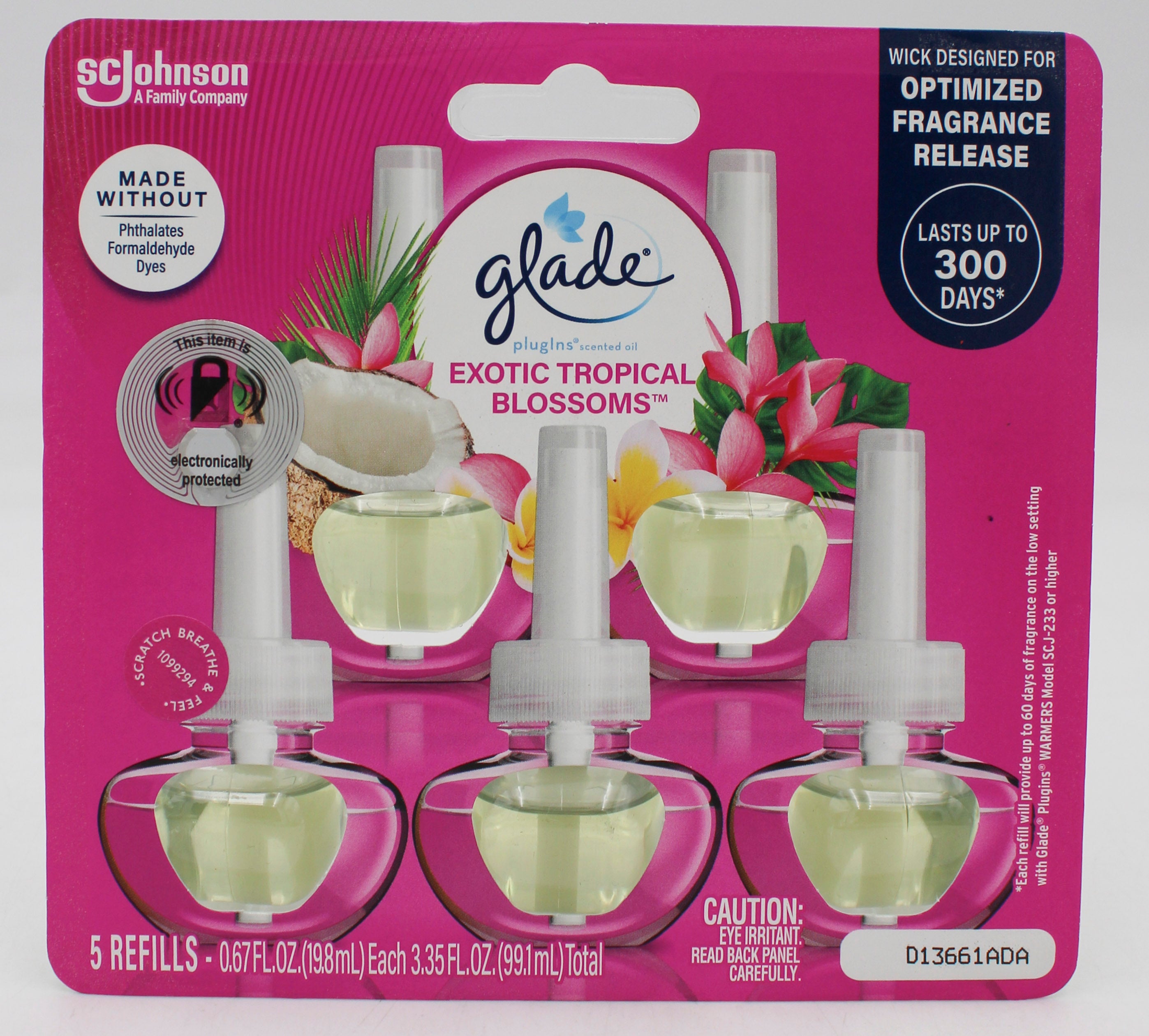 SP GLADE PLUGINS SCENTED OILS EXOTIC TROPICAL BLOSSOMS 5CT