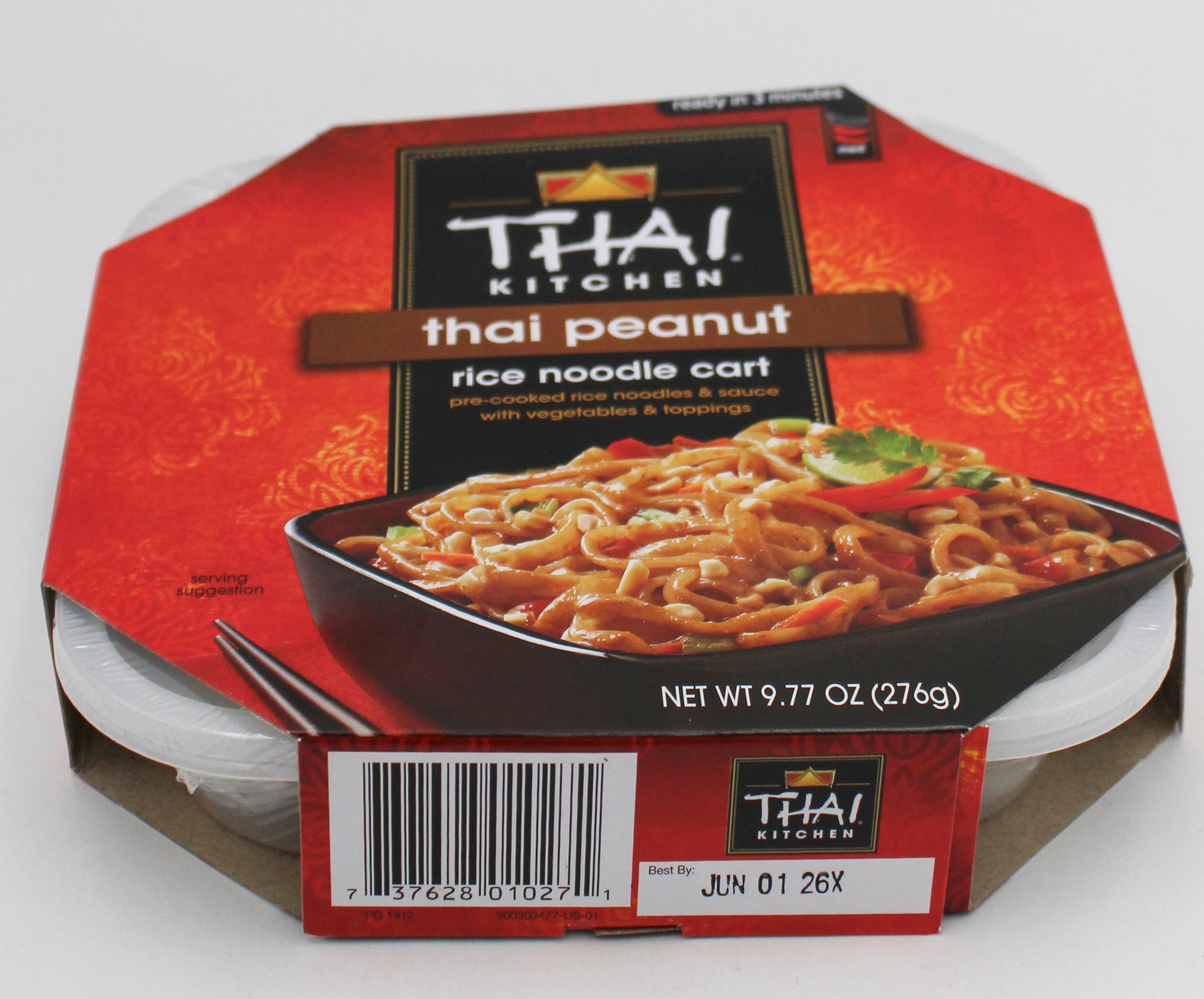 TAI KITCHEN RICE NOODLE CART THAI PEANUT 9.77 Oz BB 6/1/26