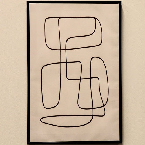 LINE DRAWING CANVAS PRINT 16"L x 24"H