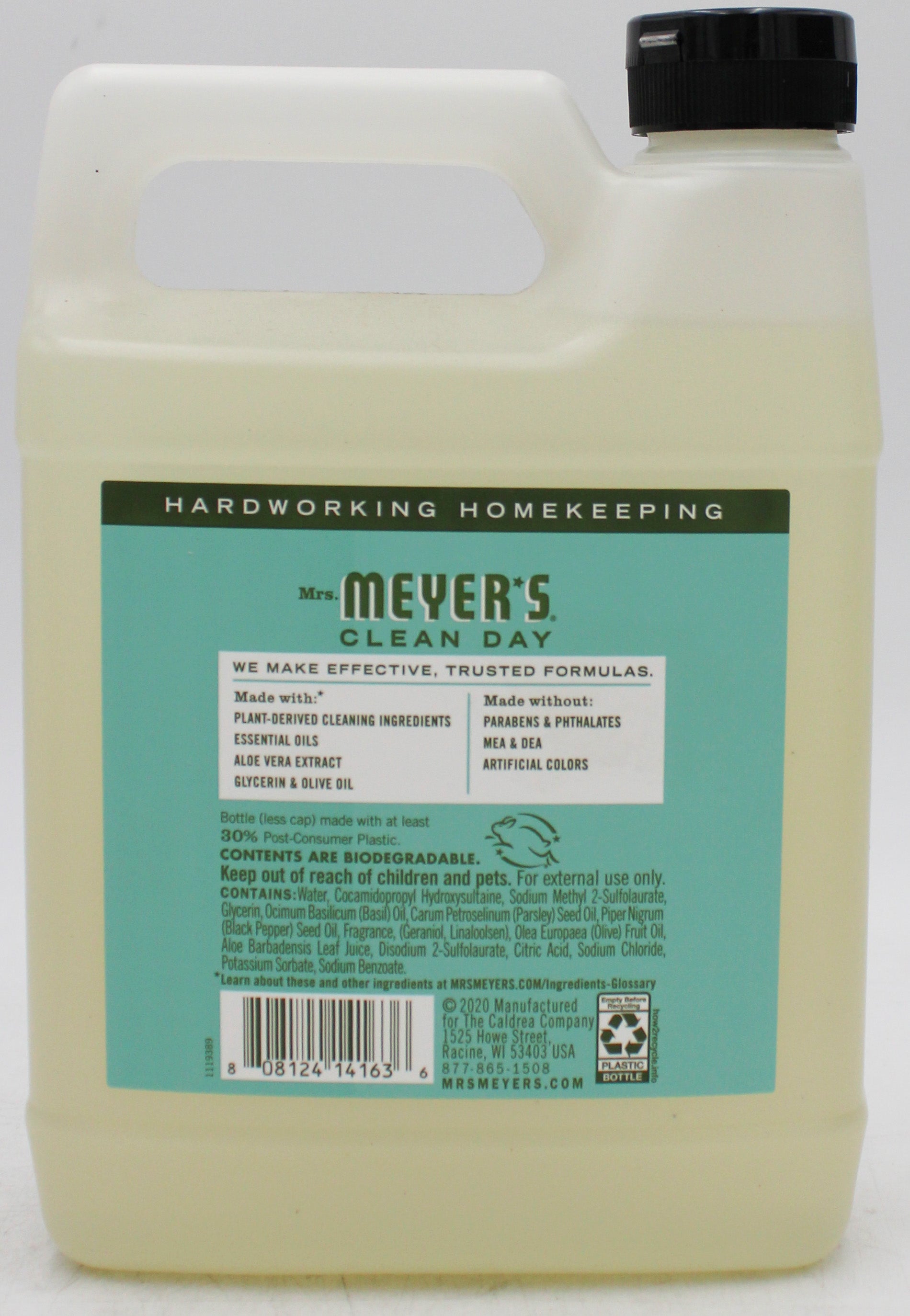 SP MRS. MEYERS HAND SOAP REFILL 33oz BASIL SCENT