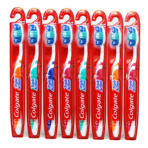 COLG T/BRUSH 8CT-TRIPLE ACTION/NI