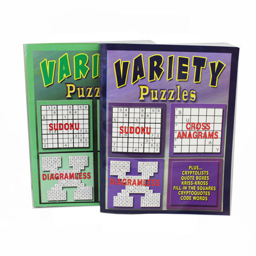 VARIETY PUZZLE BOOK-2 STYLES