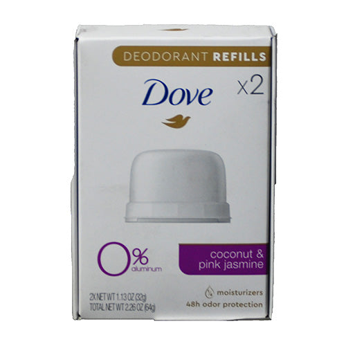 DOVE DS CCNT+PNK JASMINE REFILL 1.13oz/2CT EXP 12/2023