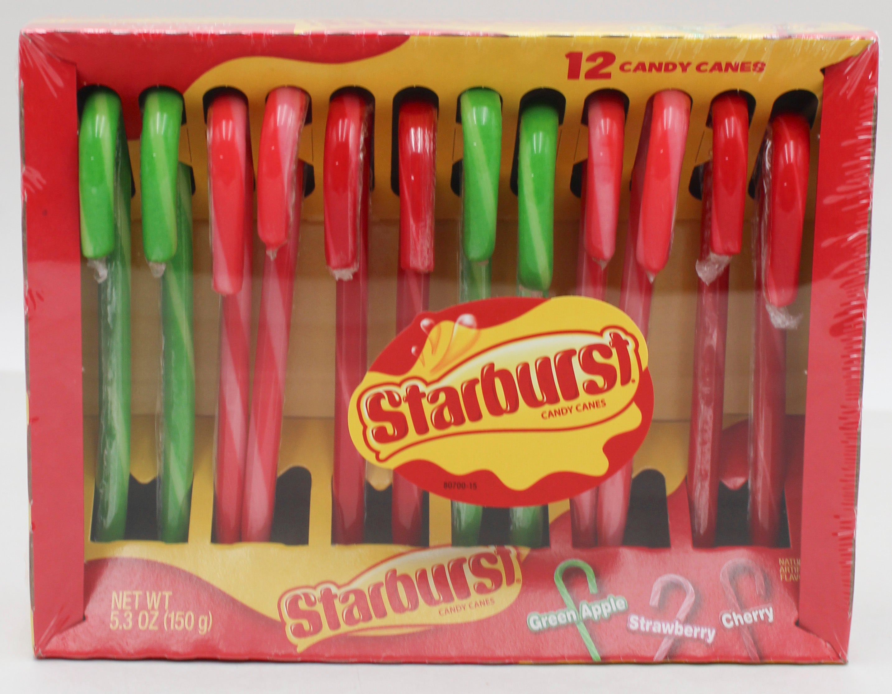 STARBURST 12ct CANDY CANES 5.3oz BB 01/29/28