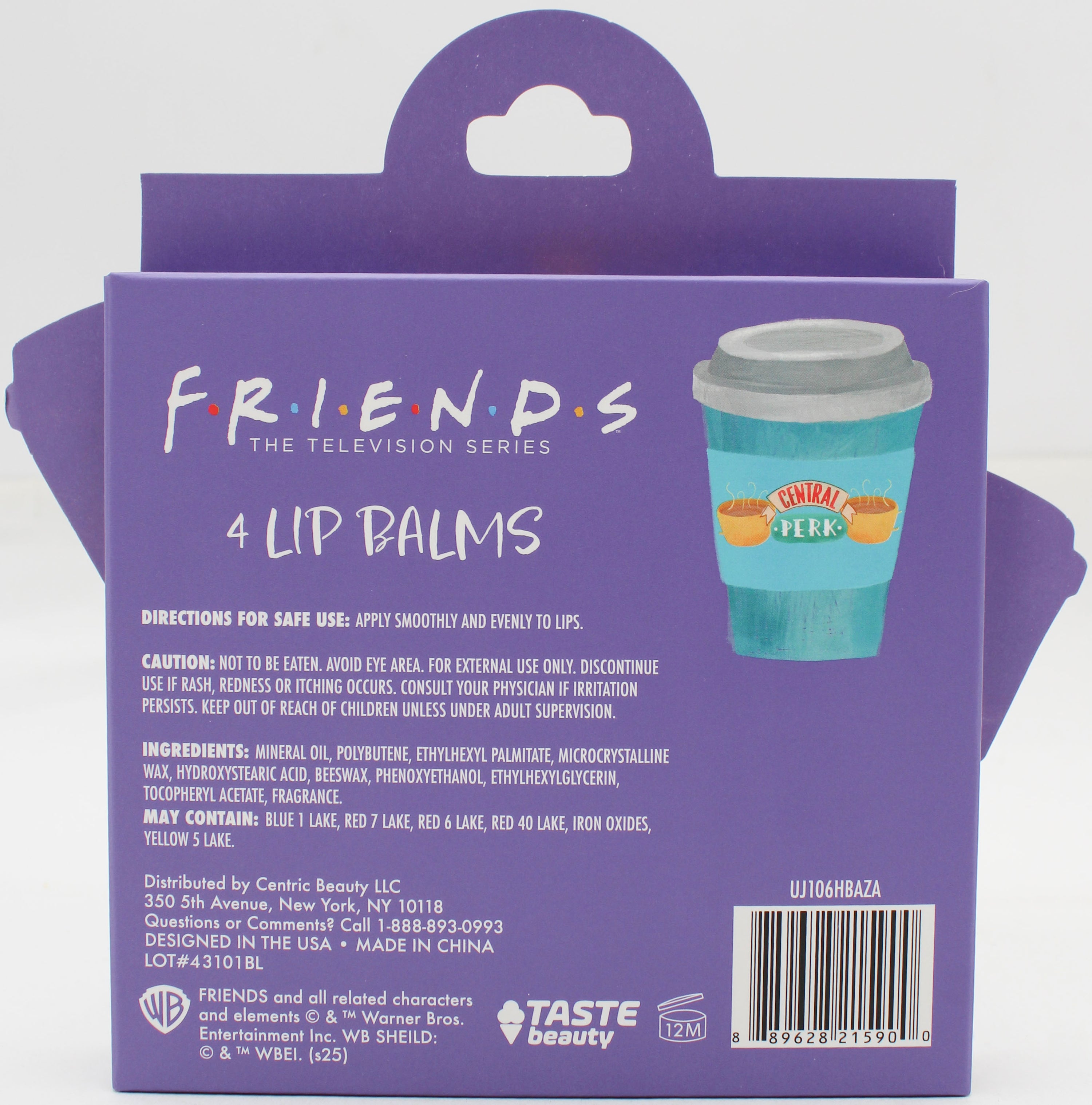 FRIENDS 4PK LIP BALM SET