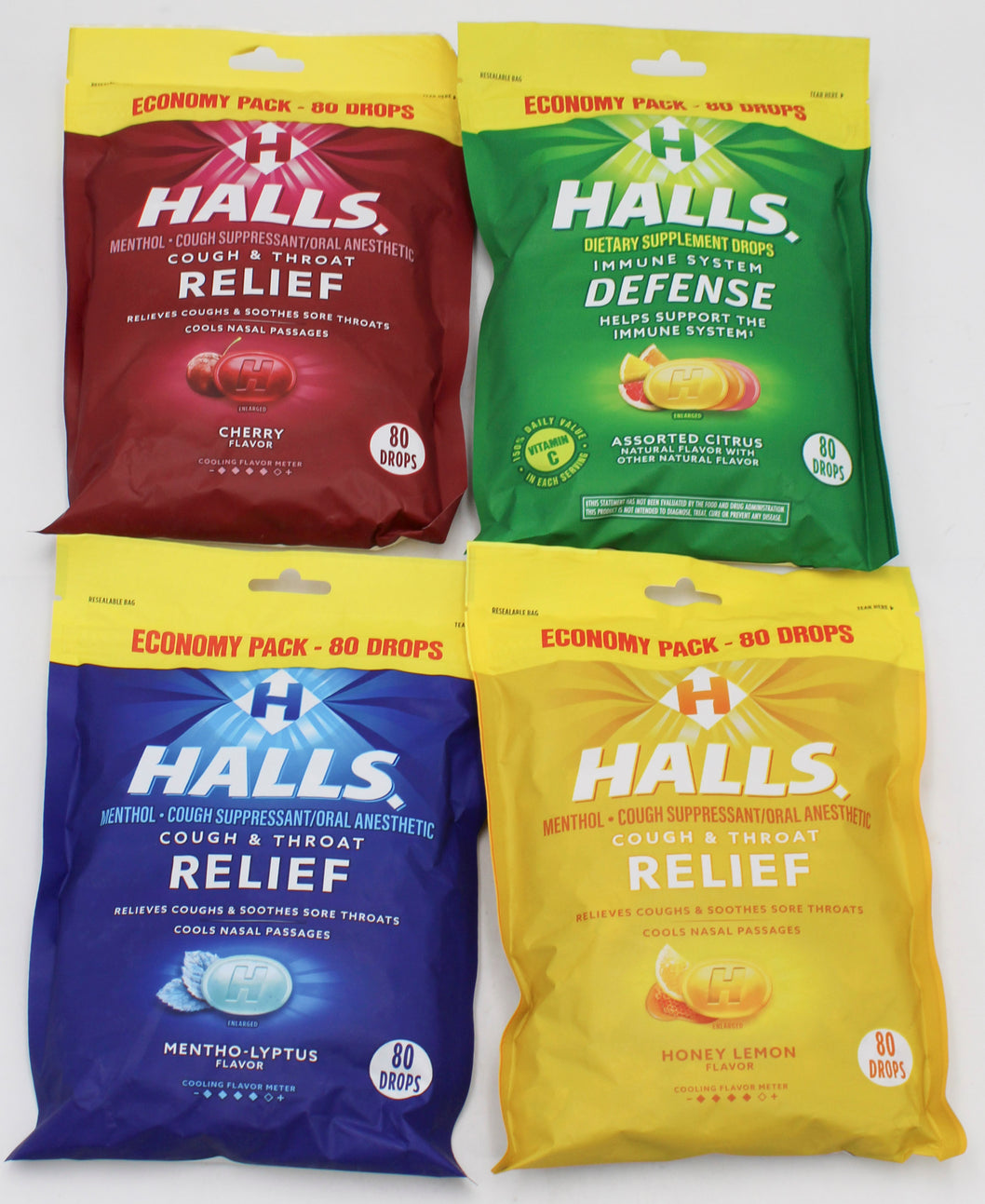 HALLS COUGH DROPS 80ct ASSORTED PDQ EXP 11/30/26