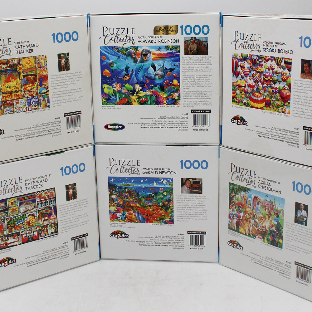 PUZZLE COLLECTOR 60'S RETRO 1000pc ASSORTMENT