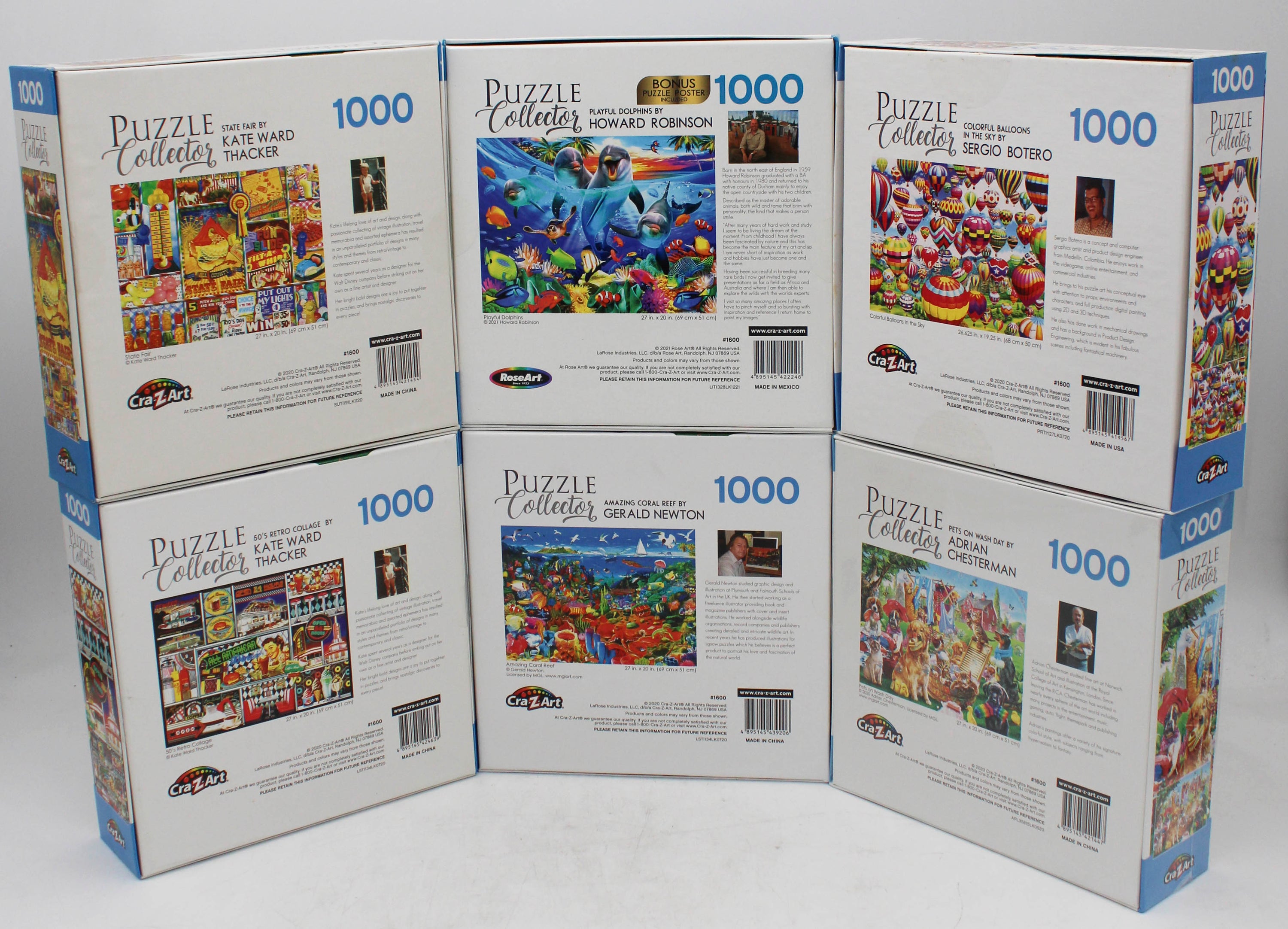 PUZZLE COLLECTOR 60'S RETRO 1000pc ASSORTMENT
