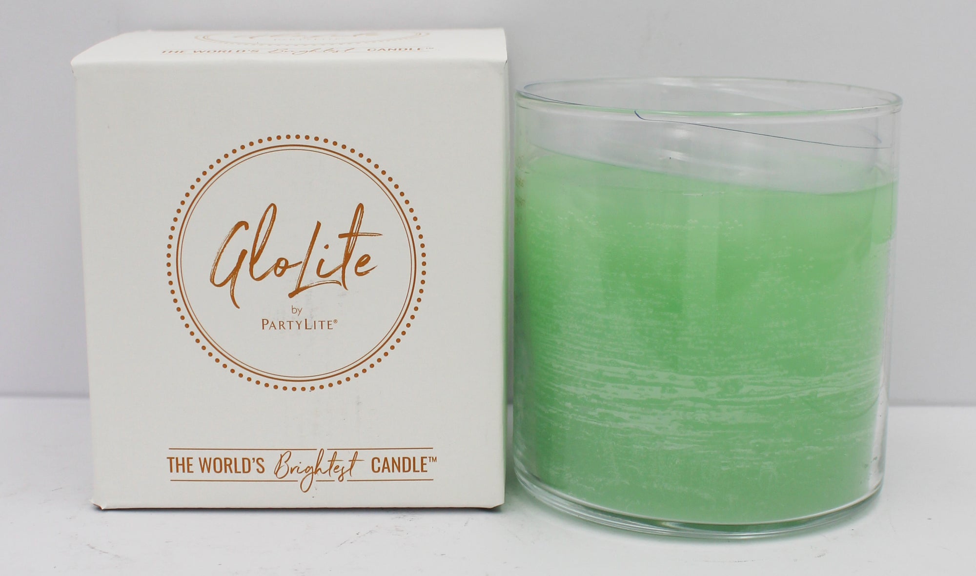 PARTYLITE GLO CITRONELLA MINT SCENTED JAR CANDLE 15.5oz