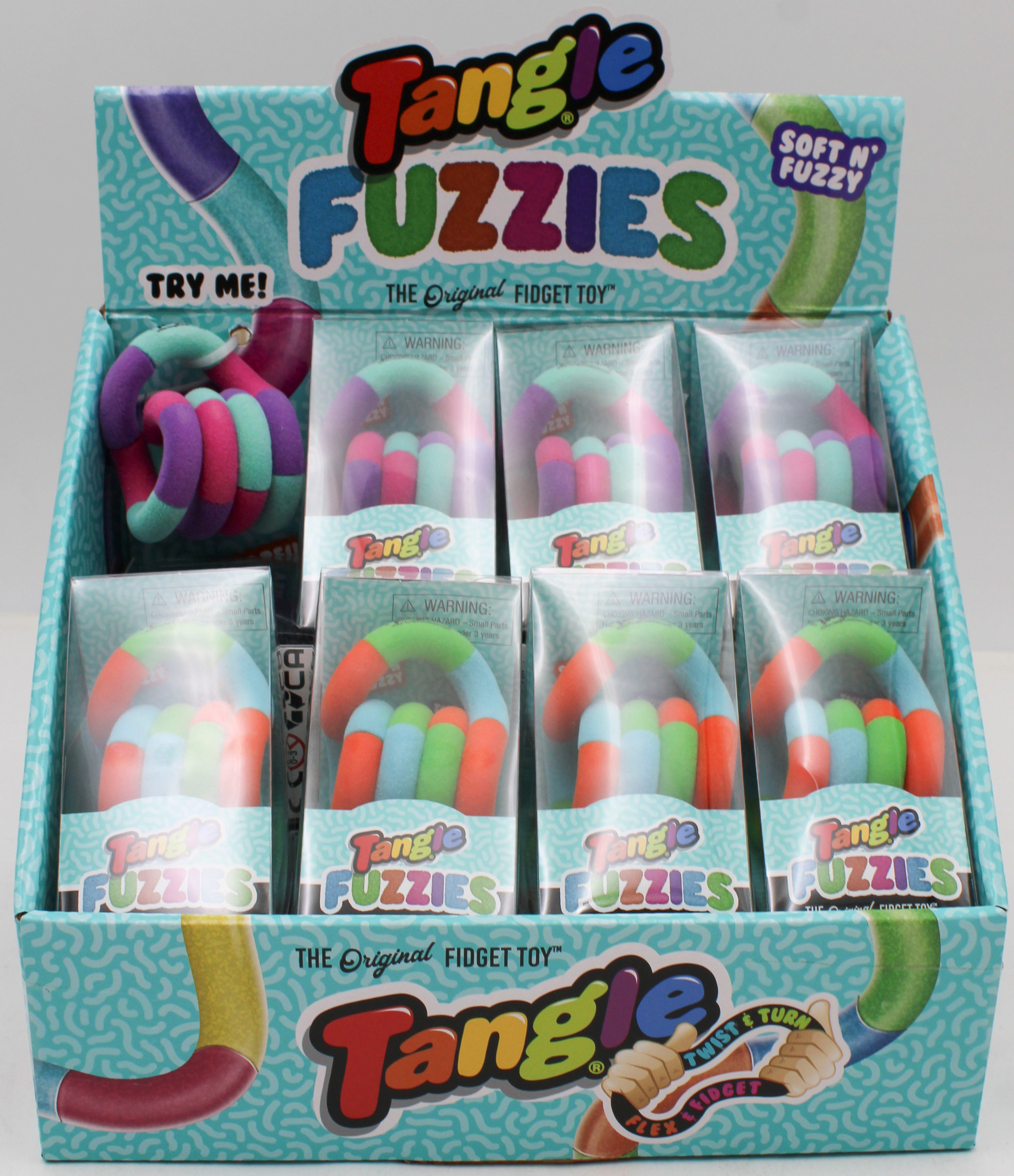 TANGLE JR FUZZIES (TRIANGLE BOX IN 25 UNIT PDQ) ASSORTED NI