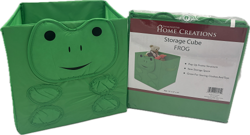 12x12x12 ANIMAL POP UP STORAGE CUBE-FROG