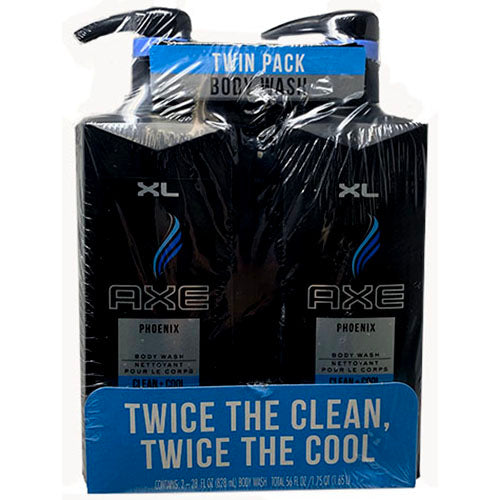 AXE BODYWASH 28oz/2CT-PHOENIX/DSPLY