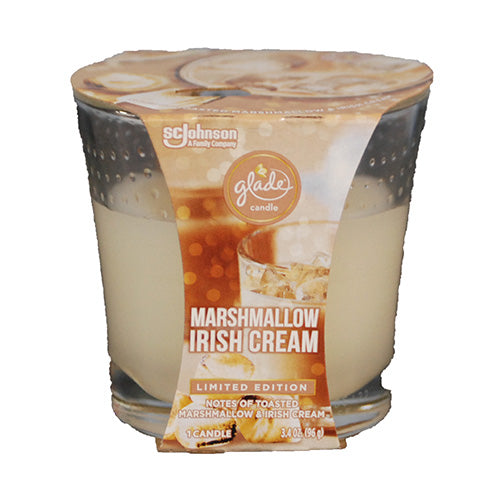 GLADE 1 WICK CANDLE 3.4OZ-MARSHMALLOW IRISH CREAM