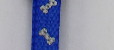 VIBRANT LIFE  SMALL REFLECTIVE BONES COLLAR BLUE