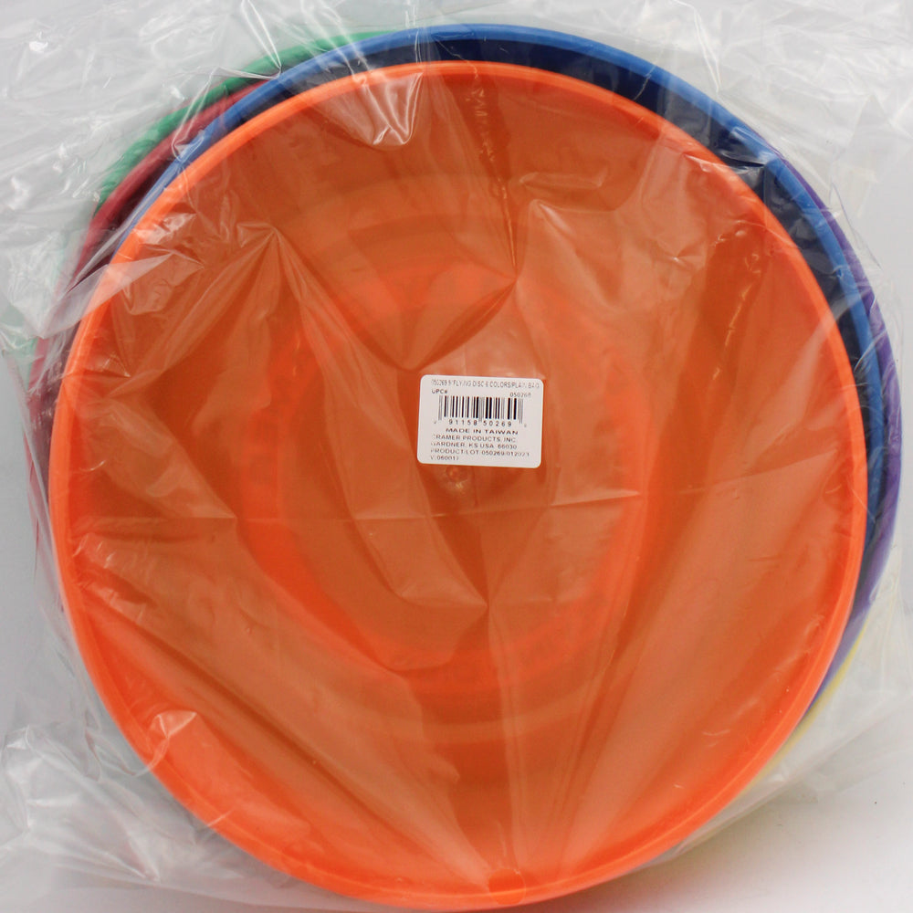 CRAMER 9" FLYING DISC 6 COLORS/BAG