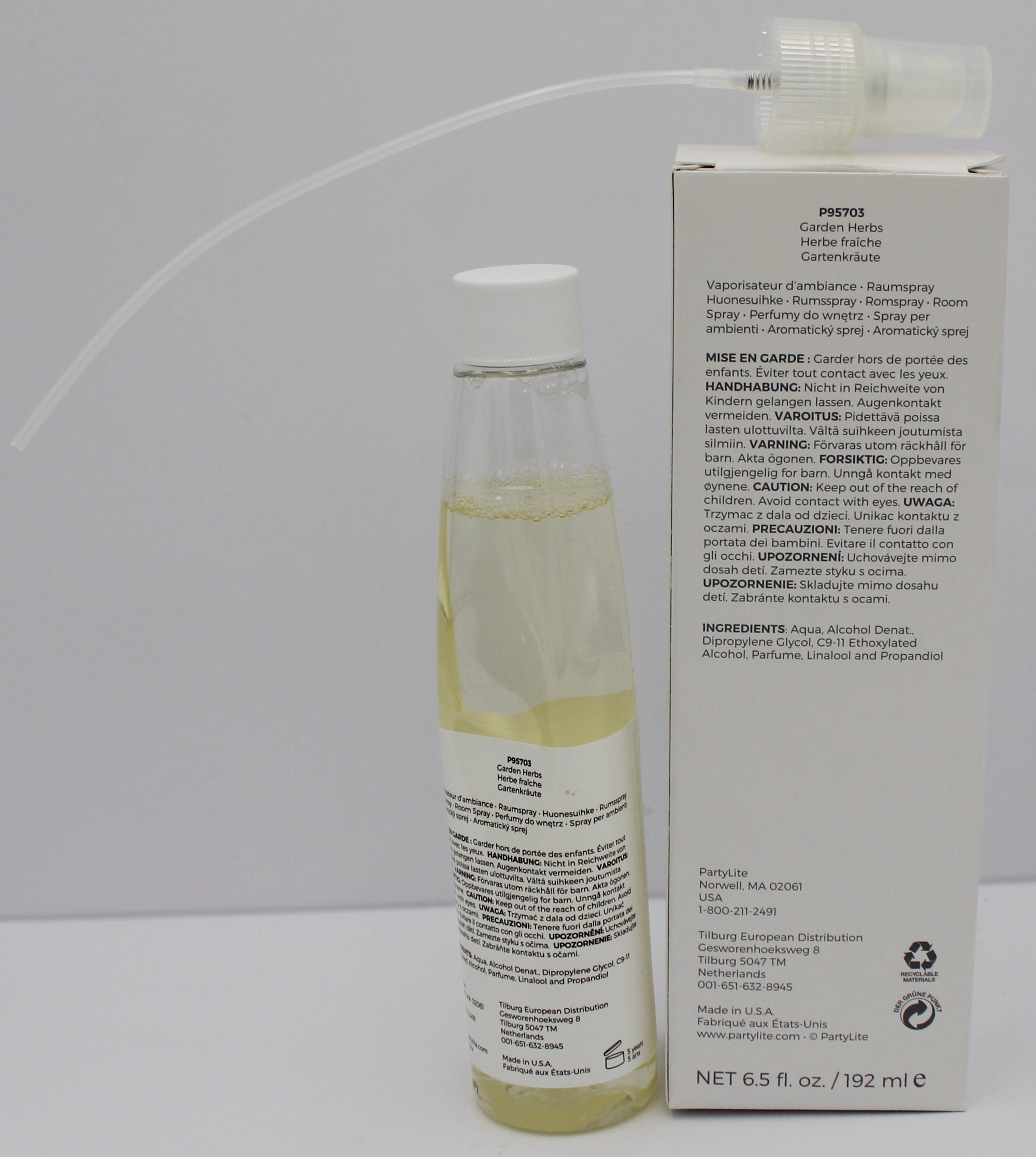 PARTYLITE FRESH HOME GARDEN HERBS LINEN & ROOM SPRAY 6.5oz