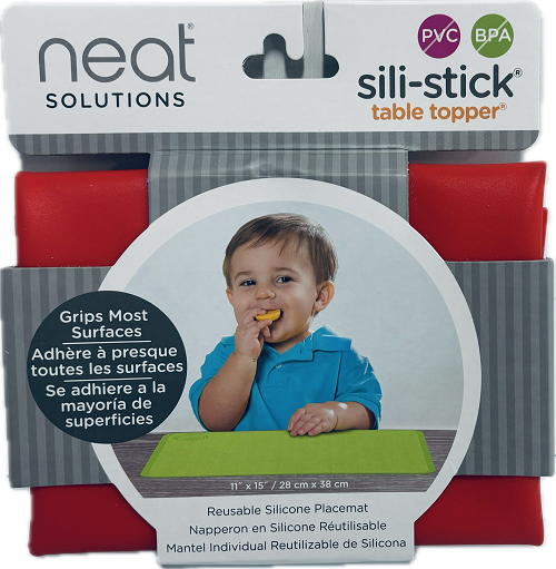 NEAT SOLUTIONS SILI-STICK TABLE TOPPER11X15" RED NI