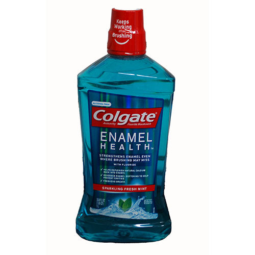 COLGATE ENAMEL HEALTH MOUTHWASH ALC FREE 33.8OZ-SPARKLING FRESH MINT EXP 5/24 NI