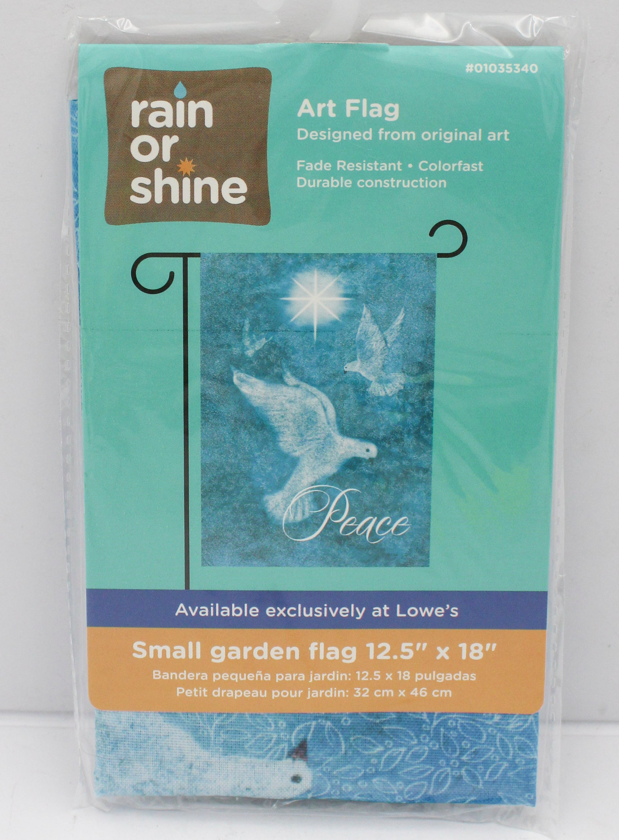 GARDEN FLAG - PEACE DOVES 12.5in X 18in