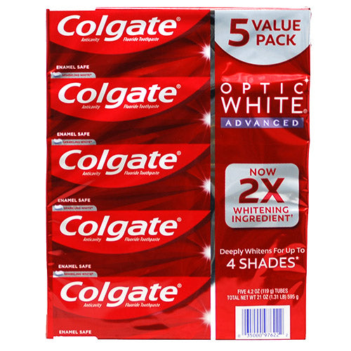 OPTIC WHTE T/PSTE 4.2oz/5PK(7/22)NI
