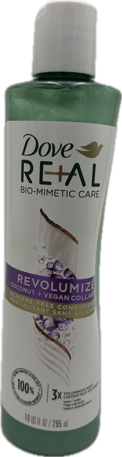 DOVE REAL CONDITIONER REVOLUMIZE COCONUT + VEGAN COLLAGEN 10oz