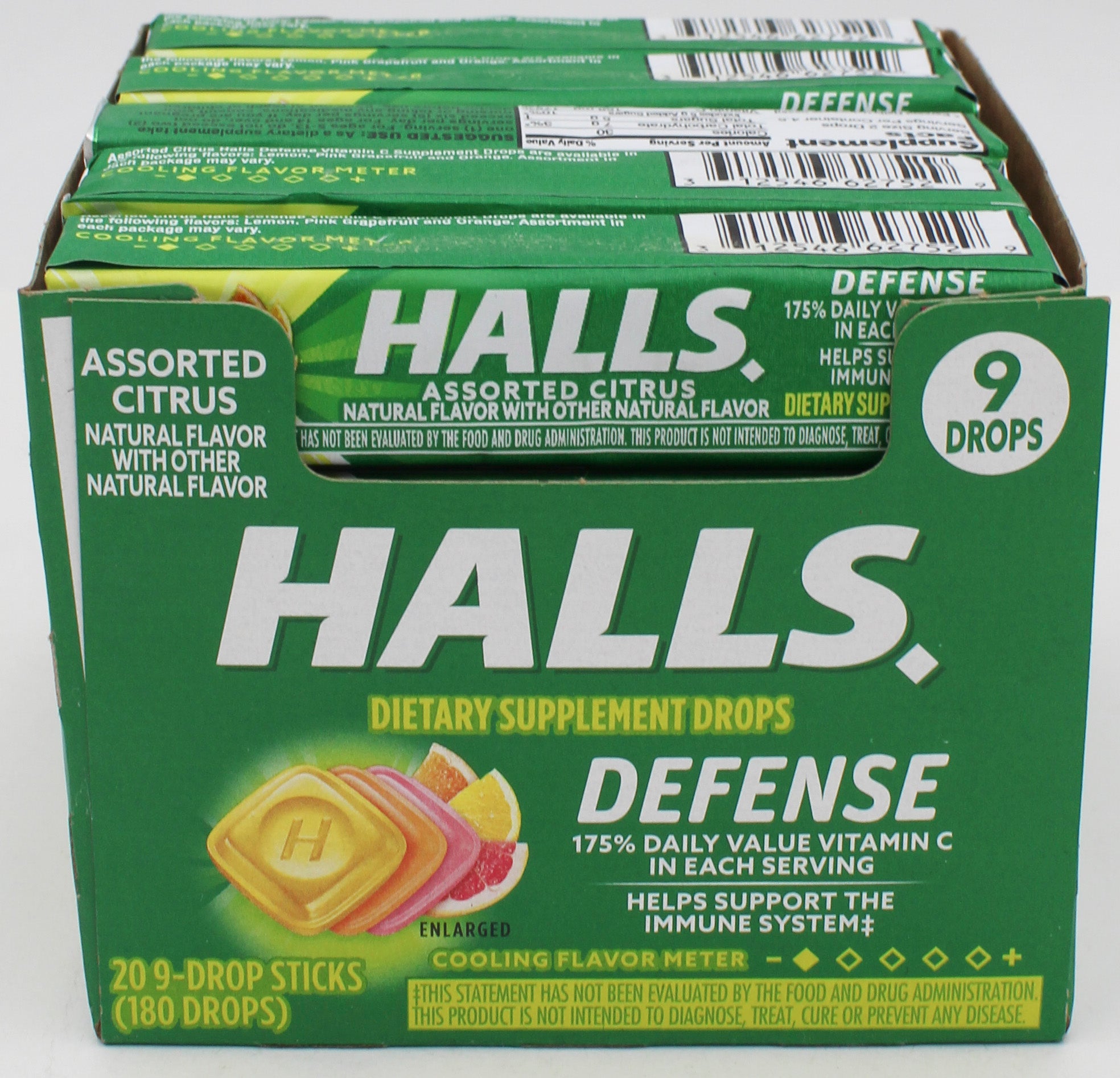 HALLS 9 PC DEFENDER ASST CITRUS EXP 10/11/26