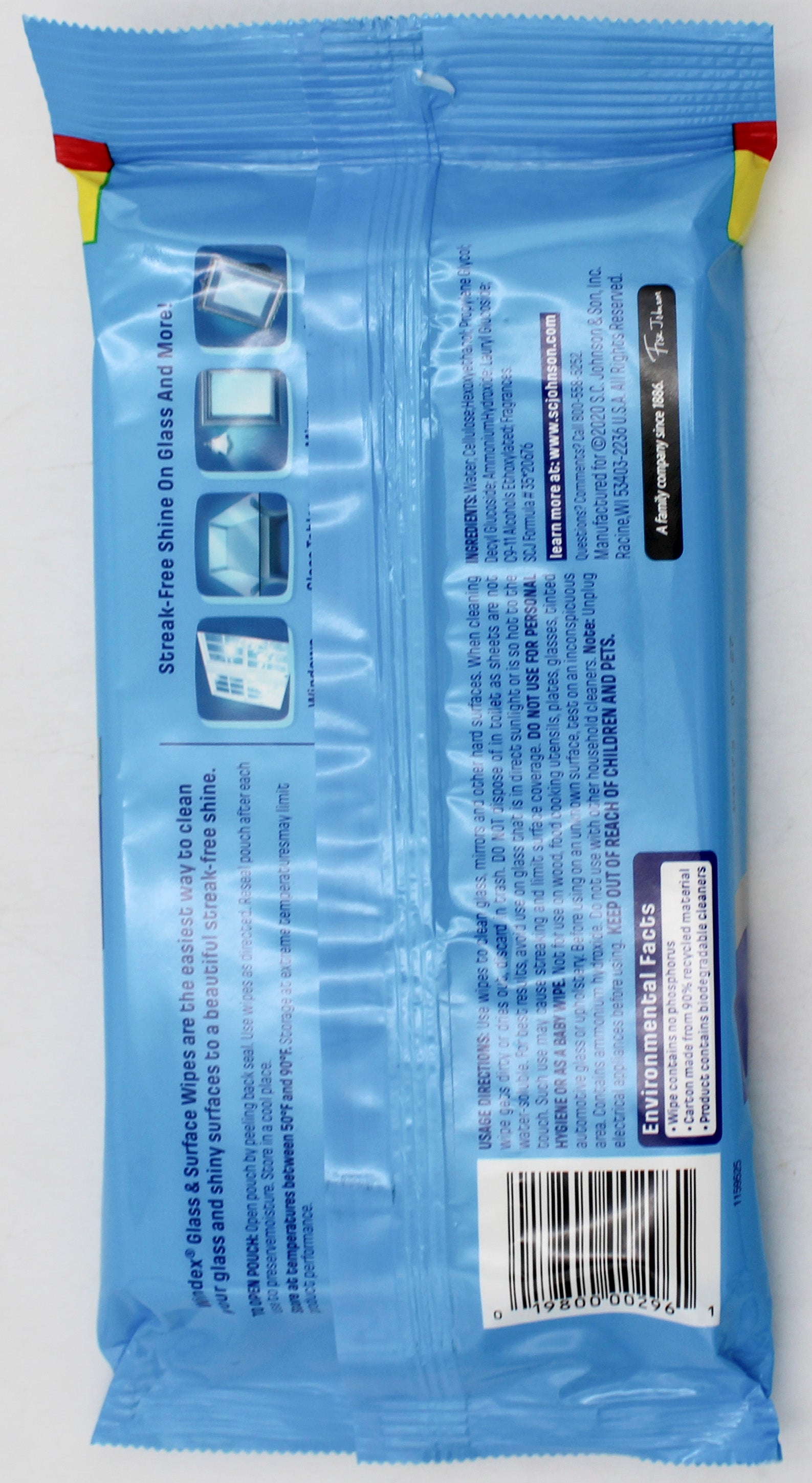 SP WINDEX ORIGINAL GLASS CLEANER WIPES 38ct.