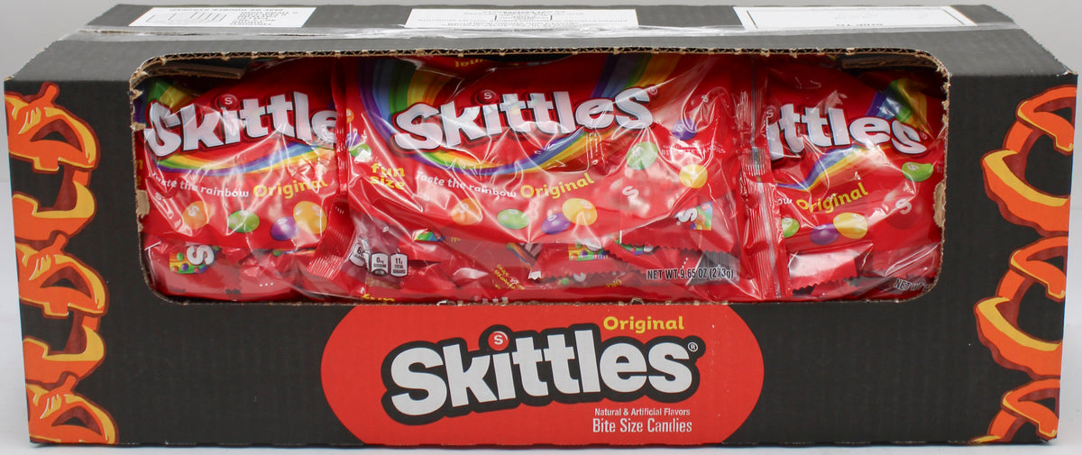 SKITTLES ORIGINAL HALLOWEEN FUN SIZE CANDY 9.65oz BB 12/31/2027