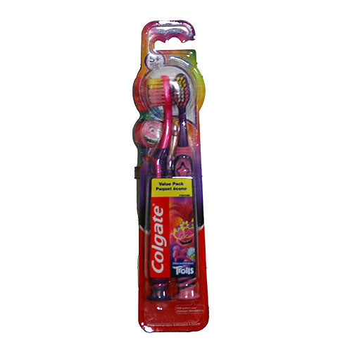 COLGATE KIDS TOOTHBRUSH TROLLS 2PK EXTRA SOFT NI