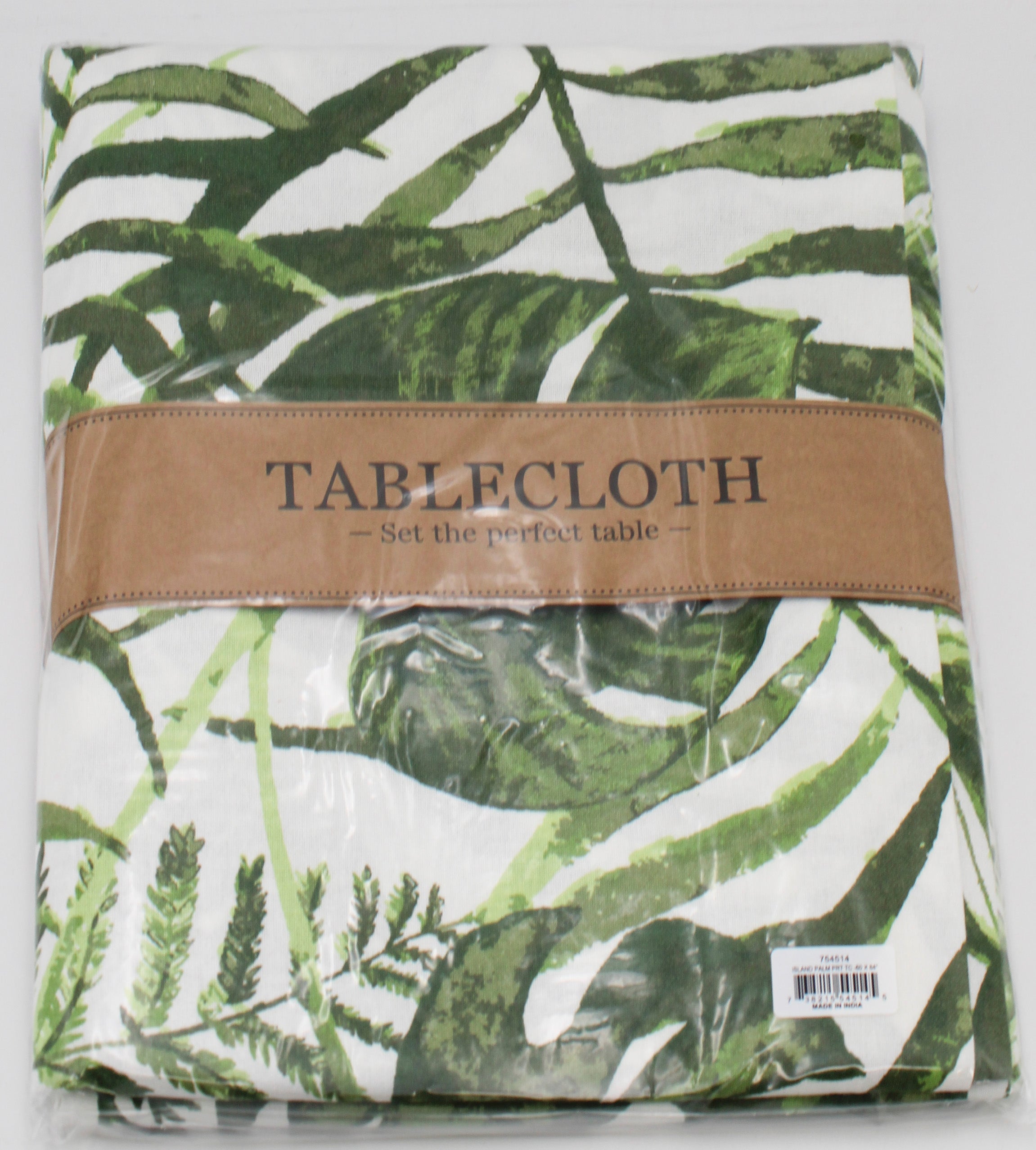 TABLECLOTH -  60 X 84 ISLAND PALM PRINTED