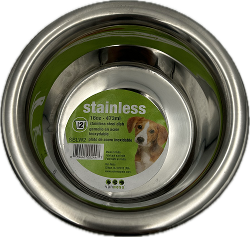 STAINLESS STEEL 16OZ. SMALL PET DISH