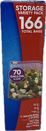 SP ZIPLOC BAGS SLIDER STORAGE 35CT GALLON (IMPERFECT) NO UPC