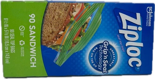SP ZIPLOC BAG SANDWICH 90CT