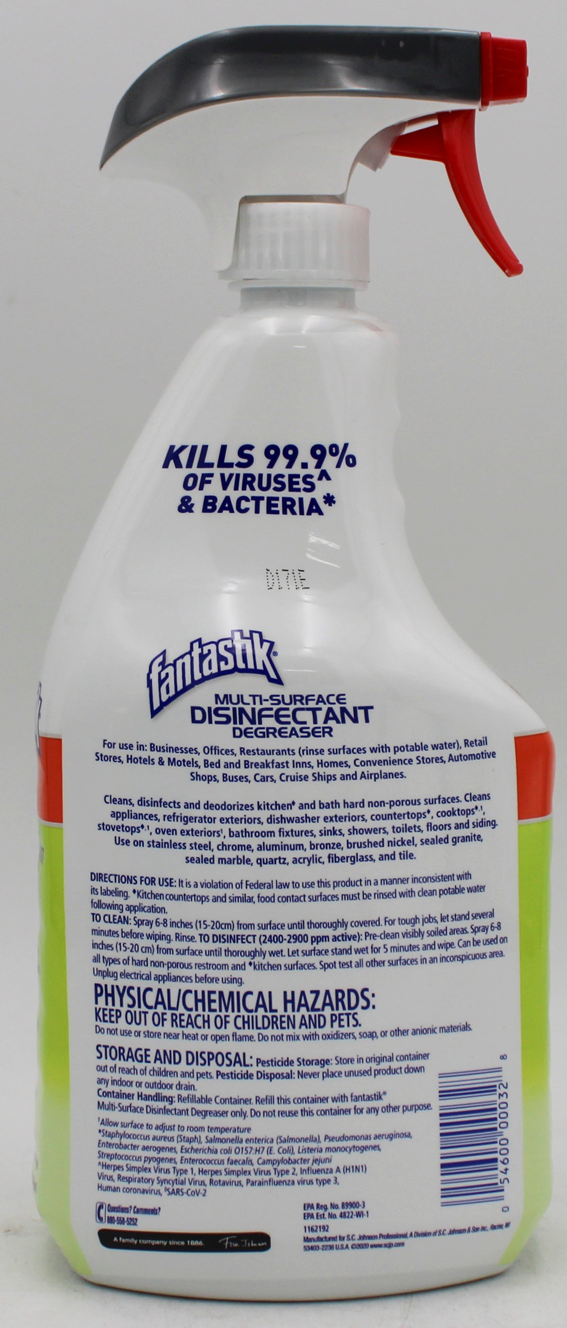 SP FANTASTIK MULTI-SURFACE DISINFECTANT 32oz.