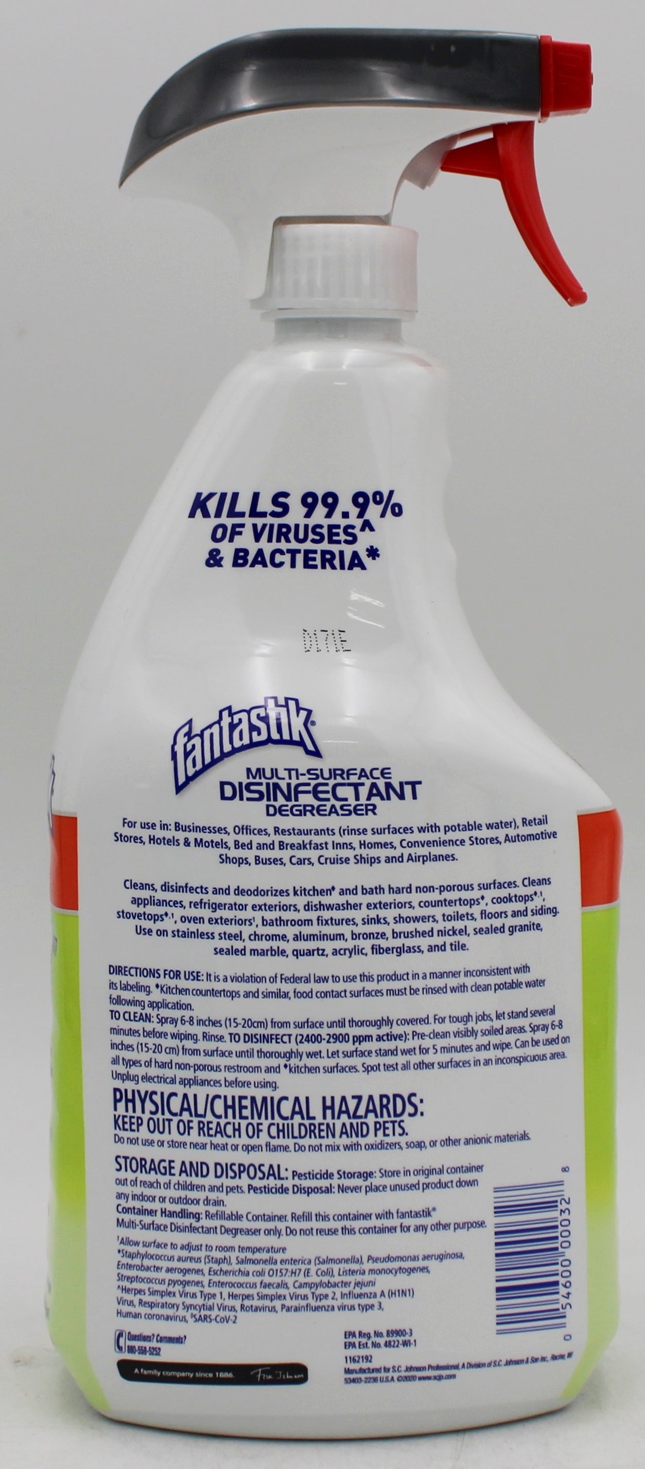 SP FANTASTIK MULTI-SURFACE DISINFECTANT 32oz.