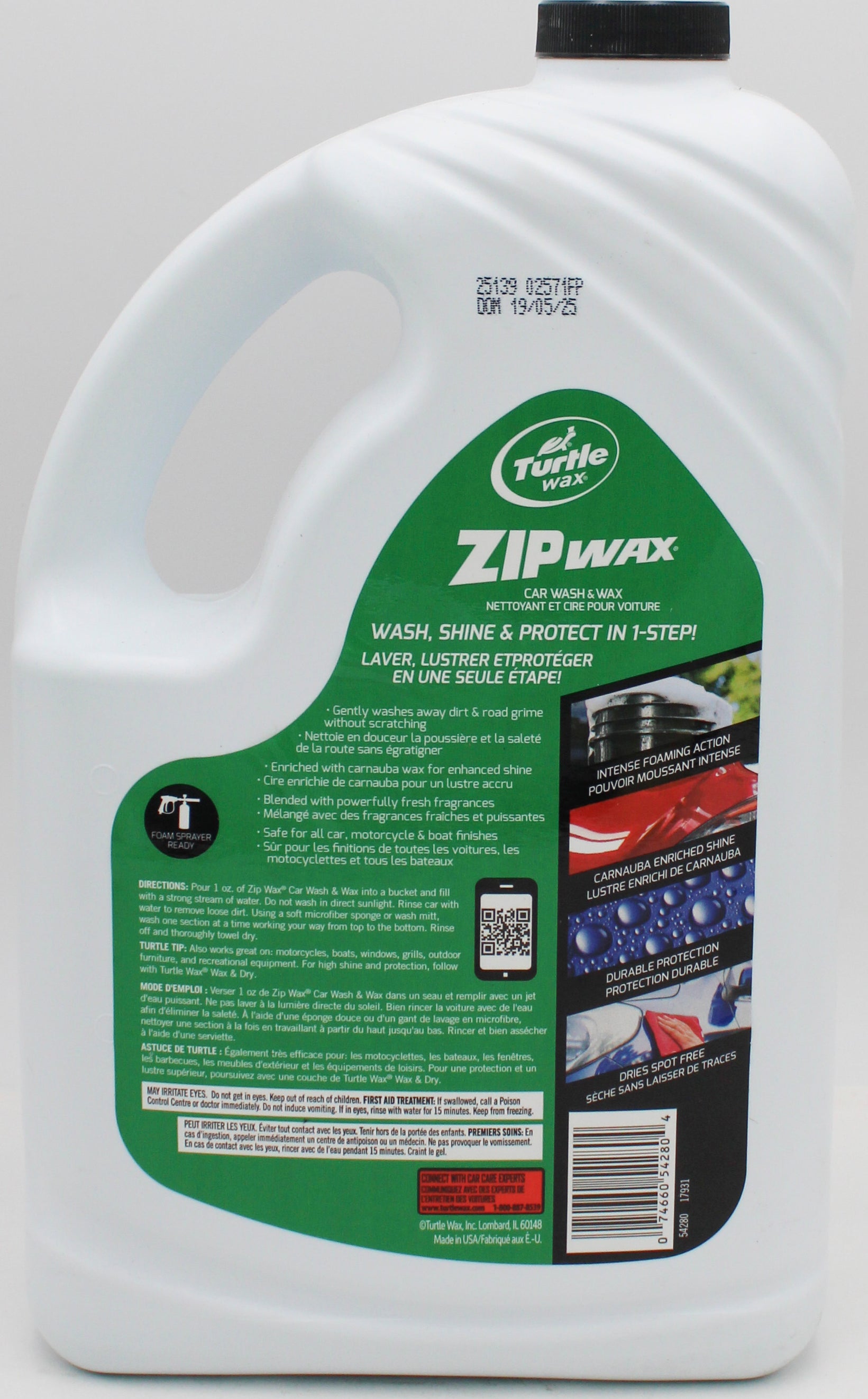 SP TURTLE WAX - CAR WASH & WAX 100oz 2.95ML